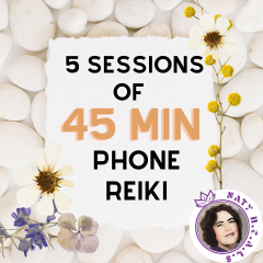 Package of FIVE - 45 minute Phone Reiki Sessions
