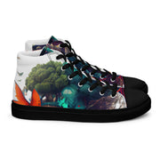 "The Blessing" Faces Men’s high top canvas shoes