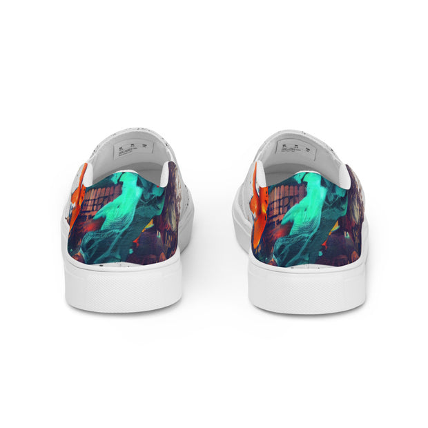 "The Blessing" Faces Men’s slip-on canvas shoes