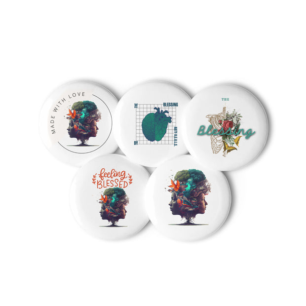 "The Blessing" Set of pin buttons
