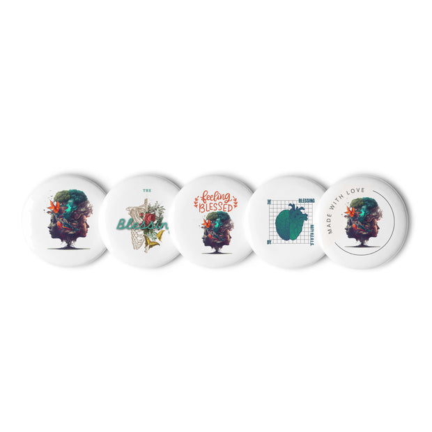 "The Blessing" Set of pin buttons