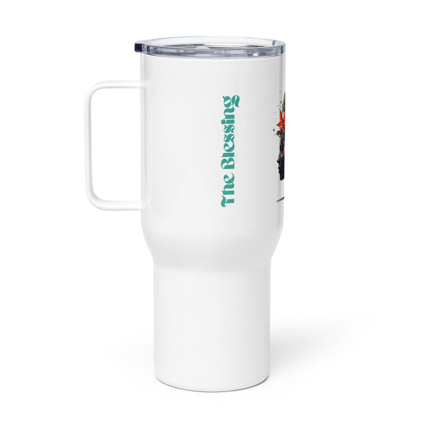"The Blessing" Faces Travel mug with a handle