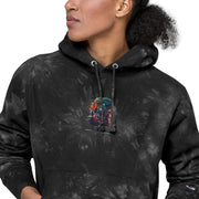 "The Blessing" Faces Unisex Embroidered Champion tie-dye hoodie